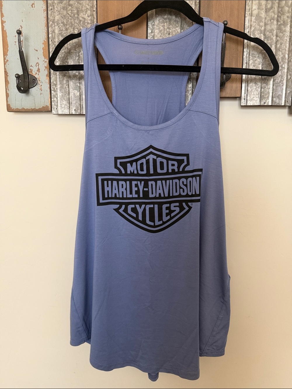 Harley-Davidson Lavender Racerback Tank with Black Logo
